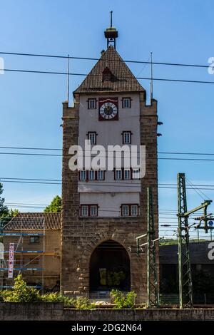 Esslingen am Neckar, Pliensauturm Stockfoto