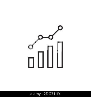 Diagramm, Diagramme, Diagramm. Einfaches Symbol Für Verwandte Vektorgrafiken. Vektorgrafik für Rohware isoliert Stock Vektor