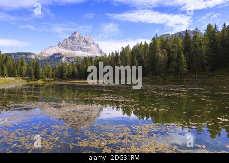 See Antorno in der Nähe von Misurina Stockfoto