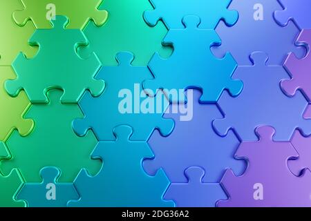 Geometrisches Muster eines Puzzle Stockfoto