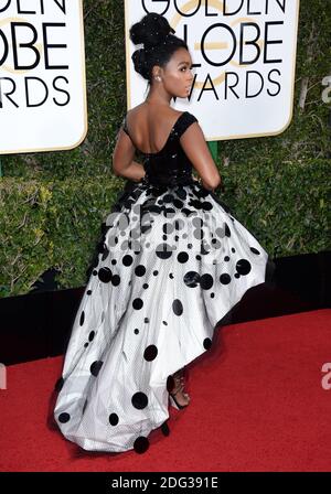 Janelle Monae nimmt am 8. Januar 2017 an den 74. Annual Golden Globe Awards im Beverly Hilton in Beverly Hills, Los Angeles, CA, USA, Teil. Foto von Lionel Hahn/ABACAPRESS.COM Stockfoto