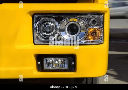 Beleuchtet das Fahrzeug Stockfoto