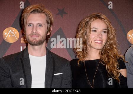 Philippe Lacheau, Elodie Fontan bei einer Fotoschau während des 20. Alpe d'Huez Comedy Film Festival in l'Alpe d'Huez, Frankreich, am 20. Januar 2017. Foto von Julien Reynaud/APS-Medias/ABACAPRESS.COM Stockfoto