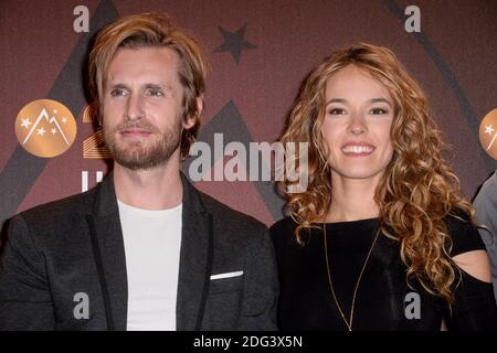 Philippe Lacheau, Elodie Fontan bei einer Fotoschau während des 20. Alpe d'Huez Comedy Film Festival in l'Alpe d'Huez, Frankreich, am 20. Januar 2017. Foto von Julien Reynaud/APS-Medias/ABACAPRESS.COM Stockfoto