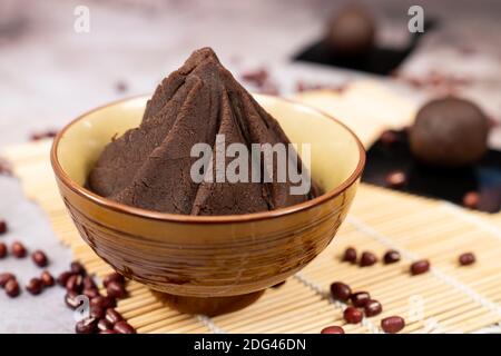 ANKO Japanische süße rote Bohnenpaste Stockfoto