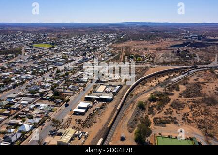 Die Bergbaustadt Broken Hill im Outback im äußersten Westen von New South Wales, Australien. Stockfoto