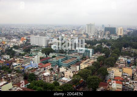 Blick über Ho Chi Minh Stadt (Saigon) Stockfoto