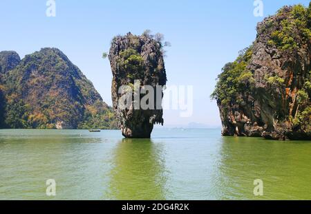 Ko Tapu, James Bond Insel, Bucht von Phang Nga, Thailand, Asien Stockfoto