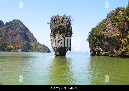 Ko Tapu, James Bond Insel, Bucht von Phang Nga, Thailand, Asien Stockfoto