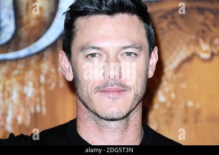 Luke Evans bei der Premiere von Disney La Belle et la Bete (Schönheit und das Biest) im Hotel Meurice in Paris, Frankreich am 20. Februar 2017. Foto von Aurore Marechal/ABACAPRESS.COM Stockfoto