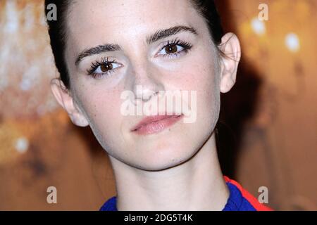 Emma Watson bei der Premiere von Disney La Belle et la Bete (Schönheit und das Biest) im Hotel Meurice in Paris, Frankreich am 20. Februar 2017. Foto von Aurore Marechal/ABACAPRESS.COM Stockfoto