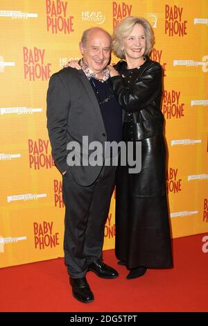 Michel Jonasz und Marie-Christine Adam nehmen am 20. Februar 2017 an der Baby Phone Premiere im UGC Normandie in Paris, Frankreich, Teil. Foto von Laurent Zabulon/ABACAPRESS.COM Stockfoto