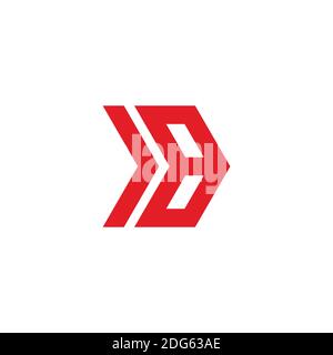 Abstrakte Zahl 8 Pfeil geometrische Linie Logo Vektor Stock Vektor