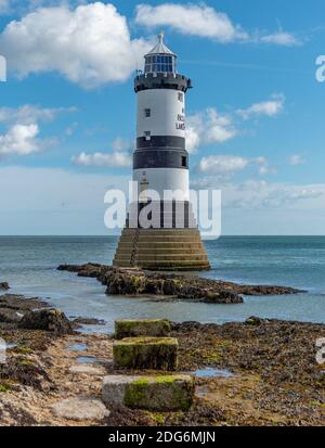Penmon Leuchtturm Stockfoto