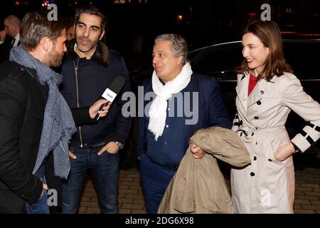 Christophe Beaugrand, Christian Clavier, Ary Abittan, Elsa Zylberstein, bei der Premiere EINES BHs ouvertsheld am 6. März 2017 im Kinepolis in Lomme bei Lille, Frankreich. Foto von Sylvain Lefevre/ABACAPRESS.COM Stockfoto