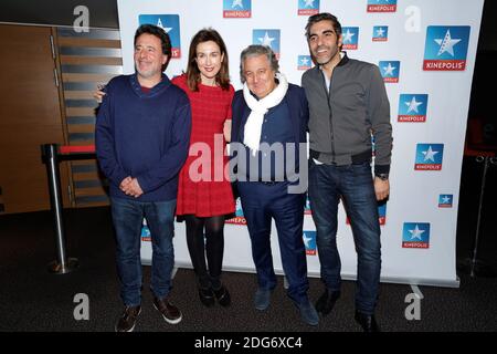 Christian Clavier, Ary Abittan, Elsa Zylberstein, Regisseur Philippe De Chauveron bei der Premiere EINES BHs ouvertsheld am 6. März 2017 im Kinepolis in Lomme bei Lille, Frankreich. Foto von Sylvain Lefevre/ABACAPRESS.COM Stockfoto