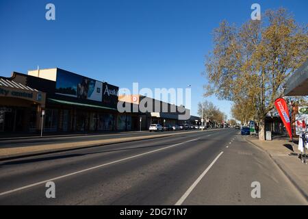 Shepparton, Australien, 15. September 2020. Ein Blick auf die leeren Straßen von Shepparton während der COVID-19 in Melbourne, Australien. Premier Daniel Andrews gab gestern bekannt, dass die Region Victoria zu Schritt 3 der Roadmap übergehen wird. Für Shepparton, im Zentrum von Victoria, sieht dies zu wenig, zu spät aus.Quelle: Dave Hewison/Alamy Live News Stockfoto