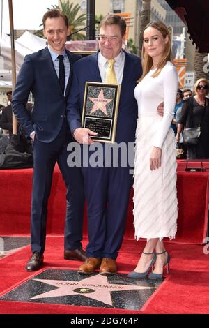 Tom Hiddleston, Brie Larson nehmen an der Zeremonie zu Ehren von John Goodman mit dem 2,644. Stern auf dem Hollywood Walk of Fame am 10. März 10 am 2017. März   in Los Angeles, Kalifornien, Teil. Foto von Lionel Hahn/AbacaUsa.com Stockfoto