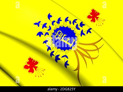 Royal Standard von Barbados Stockfoto