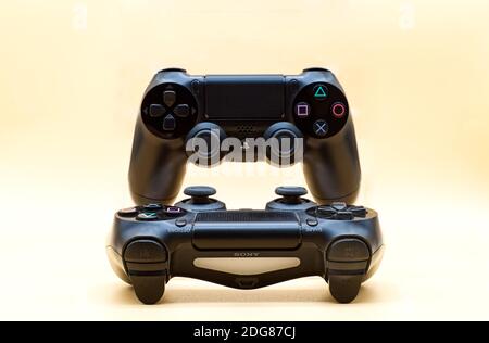 Sony Dual Shock Controller für PS4. Wireless-Controller. Stockfoto
