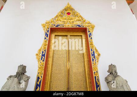 Im Wat Borom Niwat Gelände in Bangkok, Thailand Stockfoto