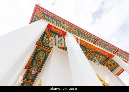 Im Wat Borom Niwat Gelände in Bangkok, Thailand Stockfoto
