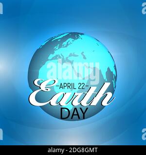 April 22, Earth Day Hintergrunddarstellung Stockfoto