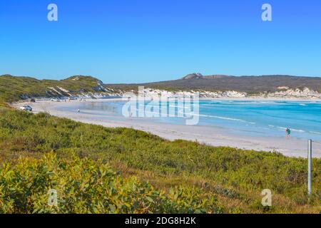 Die wunderschöne Lucky Bay im Cape Le Grand National Park östlich von Esperance, Westaustralien Stockfoto