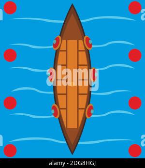 Symbol des Wikingerschiffs. Isometrische Darstellung des wikinger-Boot-Vektor-Symbols für Web Stock Vektor