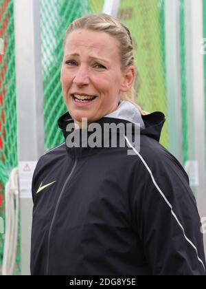 Die deutsche Diskuswerferin Julia Harting SC Charlottenburg am 13 SchÃ¶nebecker Solecup 2018 Stockfoto