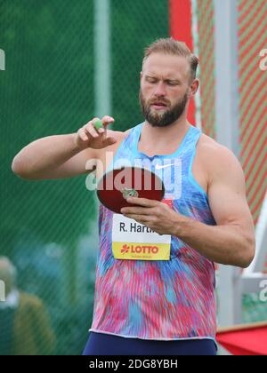 Olympiasieger 2012 Diskuswerfer Robert Harting Stockfoto