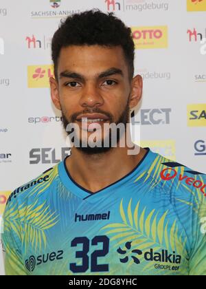 Adrien Dipanda (Handball Saint-Raphael Var) Stockfoto