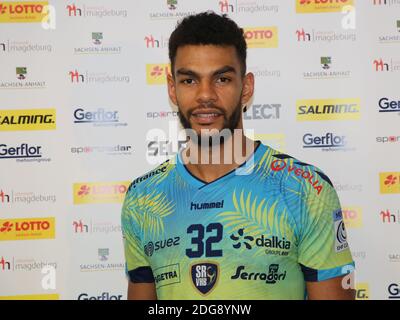 Adrien Dipanda (Handball Saint-Raphael Var) Stockfoto