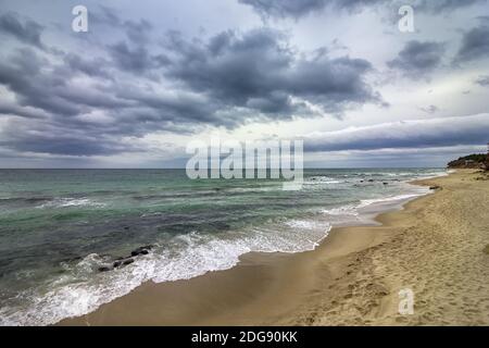 Ruhiger, wolkiger Tag Stockfoto