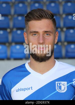 Deutscher Fußballspieler Michel Niemeyer 1.FC Magdeburg DFB DFL 2.Fußball Bundesliga-Saison 2018/19 Stockfoto