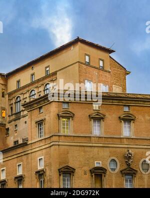 Fassade Des Vatikanischen Museumsgebäudes Stockfoto