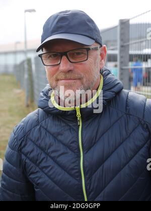 Fußballtrainer Thomas Schaaf ist jetzt technischer Direktor des SV Werder Bremen in Magdeburg 3.10.18 Stockfoto