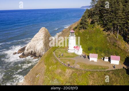 Heceta Head Lighthouse An Der Küste Von Oregon Stockfoto