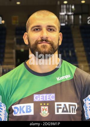 Kroatischer Handballspieler Zeljko Musa SC Magdeburg DHB HBL DKB Handball Bundesliga Saison 2018/19 Stockfoto