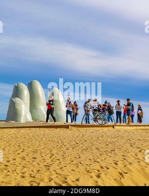 Punta del Este La Brava Strand Stockfoto