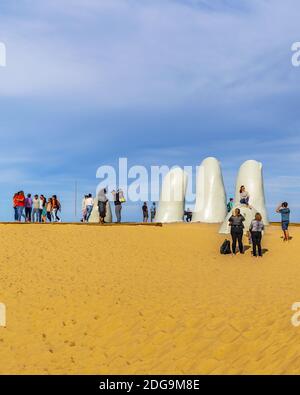 Punta del Este La Brava Strand Stockfoto