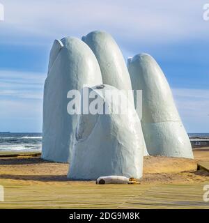 Punta del Este La Brava Strand Stockfoto