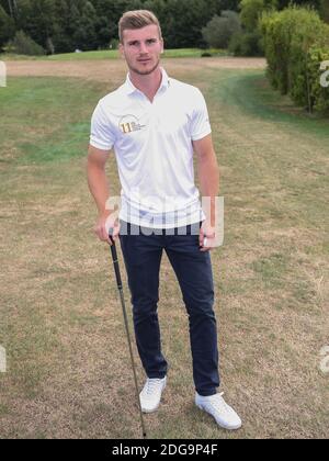 Deutscher Fußballspieler Timo Werner von RB Leipzig bei der 11. GRK Golf Charity Masters Leipzig 2018 Stockfoto