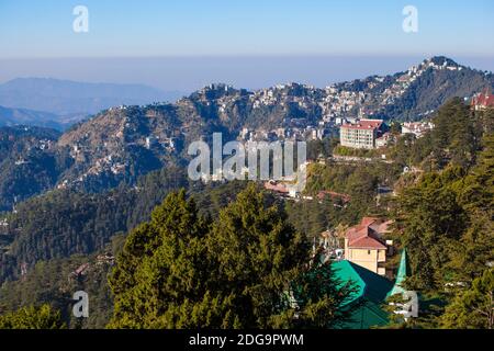 Indien, Himachal Pradesh, Shimla, Ansicht von Shimla Stockfoto