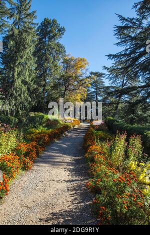 Indien, Himachal Pradesh, Shimla, Gärten in der ehemaligen Viceregal Lodge - früher die Residenz des britischen Vizekönigs von Indien Stockfoto