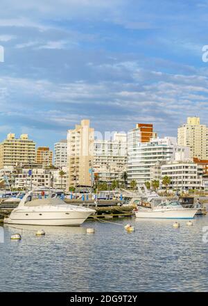 Hafen Punta del Este, Maldonado, Uruguay Stockfoto