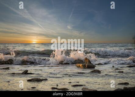 Meer Sonnenaufgang Stockfoto