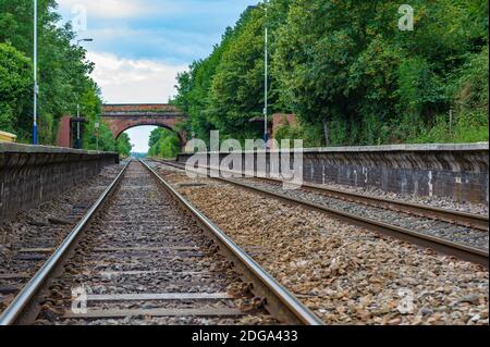 Elton & Orston Station an der Grenze zwischen Nottinghamshire und Leicestershire Im Tal von Belvoir Stockfoto