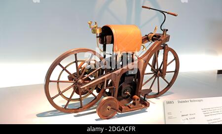 Daimler Reitwagen 1885 Stockfoto