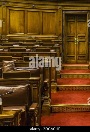 Abgeordnetenkammer, Legislativpalast, Uruguay Stockfoto